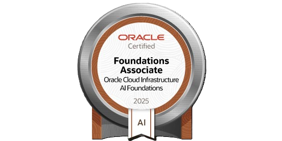 Oracle AI Foundations Associate badge